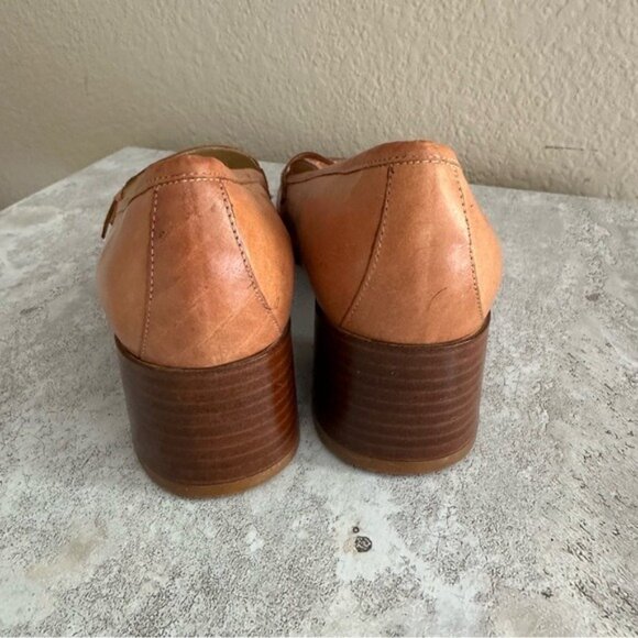 Coach Vintage Gertrude Heeled Loafers Black Leather Size 8B Classic Preppy - Picture 8 of 15